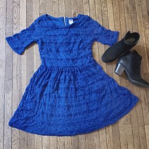 Royal Blue Lace Dress